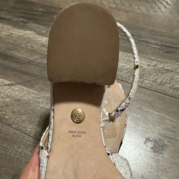 Veronica Beard Cecile Half d'Orsay Slingback Pump Multi White Tweed 9.5 - Picture 4 of 5
